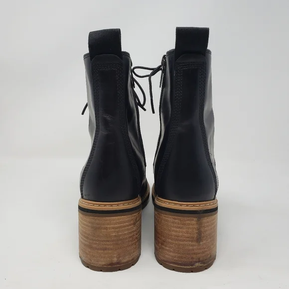 Timberland Women’s Sienna Black Lace-up Boots size 10 - Picture 4 of 8